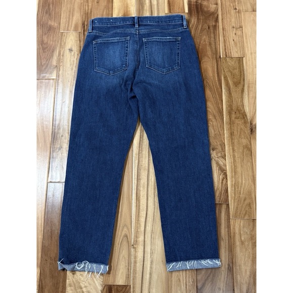 LOFT Soft Girlfriend Mid Rise Ankle Stretch Blue Jeans Womens 6 - Picture 4 of 4